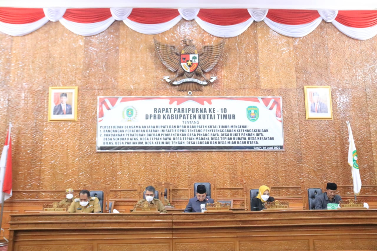 DPRD Kab.Kutai Timur Menggelar Sidang Paripurna ke-10