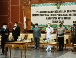 Ketua DPRD Berikan Selamat Kepada Rizali Hadi Dalam Pelantikan Sekda Kutim