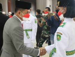 H Joni Hadiri Pengkukuhan Pasukan Paskibraka