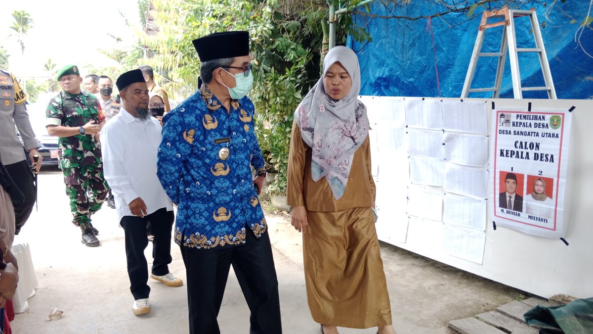 Ardiansyah Sulaiman Berkunjung ke TPS RT 54 banyak masyarakat yang tak mencoblos calon kepala desa