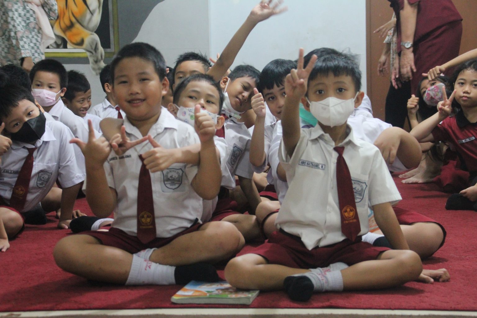 Wajah ceria Siswa SD saat berkunjung ke DPK Kaltim