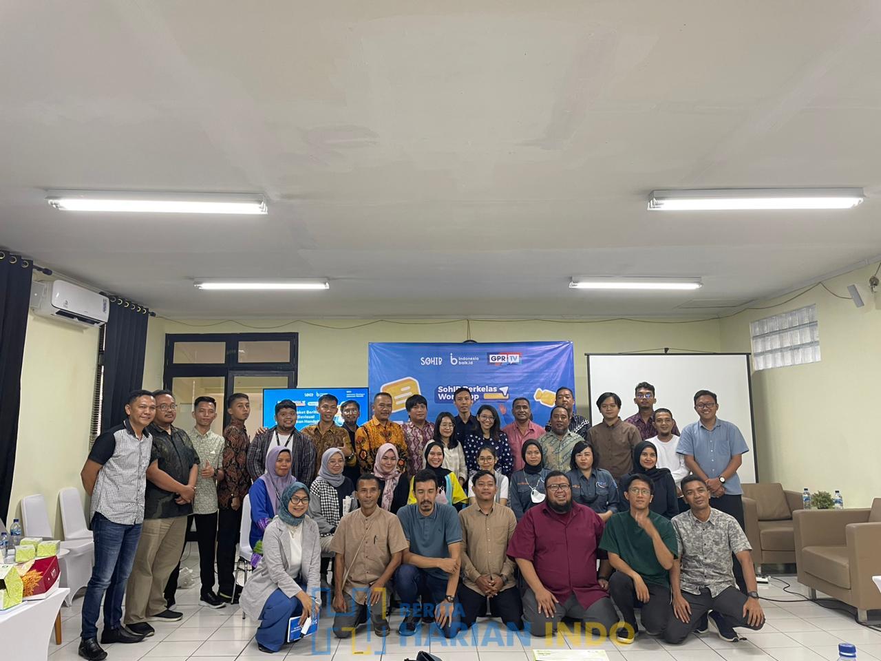 Peserta kegiatan usai mengikuti pelatihan sohIb Berkelas Workshop Series 1 di Concreate Space by MIKTI di Jalan RP.Soeroso nomor 39 Gondangdia, Menteng, Jakarta Pusat, DKI Jakarta, Rabu (24/5/2023).