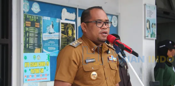 Wabub Kutim Kasmidi Bulang Lepas LOT 380 Siswa SMKN 2 Kutim