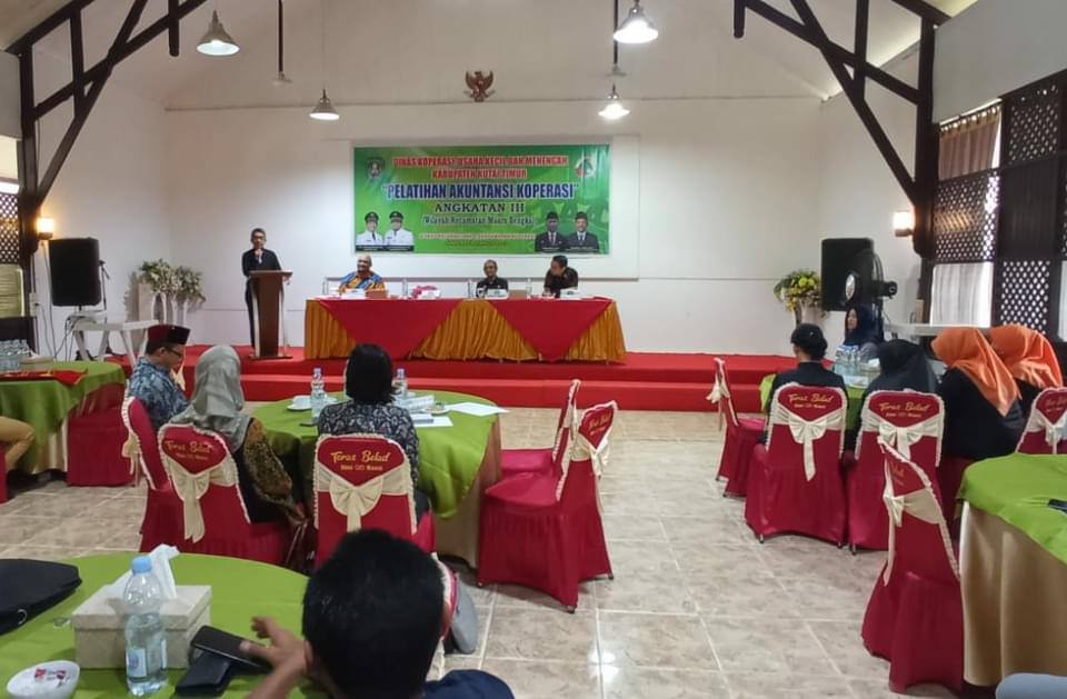 Pelatihan digelar sebagai fasilitas Diskop UKM dalam meningkatkan kapasitas 30 pengurus koperasi di Kecamatan Muara Bengkal dan secara resmi dibuka oleh Bupati Kabupaten Kutim Ardiansyah Sulaiman