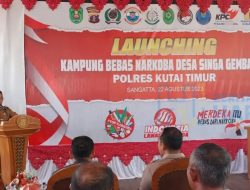 Resmi Lauching, Ardiansyah Sebut KBN Sebagai Upaya Pemberantasan Narkoba di Kutim