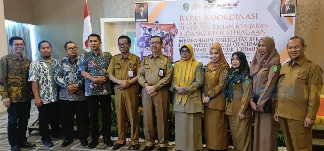 Asisten I Pemkesra Setkab kutim Poniso Suryo Renggono hadiri Rakor Kebijakan Pembinaan dan Pengembangan Keolahragaan Kaltim.